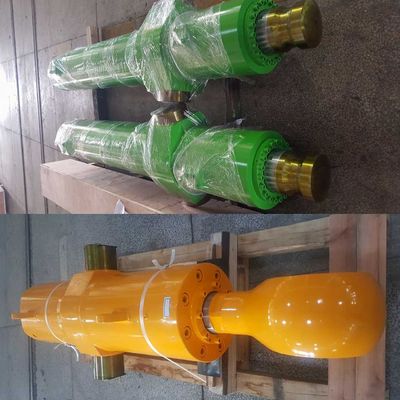 Tipo de pistão cilindro hidráulico de ação única de carga pesada com comprimento de curso adaptado