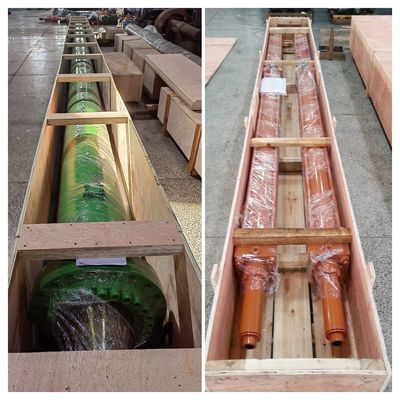 Com comprimento de curso adaptado cilindros hidráulicos pesados em escada de embarque