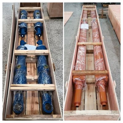 32 Mpa Pressão de ensaio Fábrica de aço cilindros hidráulicos pesados com diâmetro sob medida