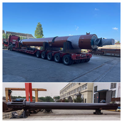 Construção robusta cilindro hidráulico cromo revestimento auto-guiado anti rotação