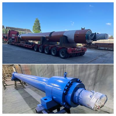 cilindros hidráulicos pesados com diâmetro de furo máximo de 865 mm na fábrica de aço