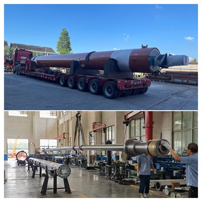 Tipo de pistão cilindro hidráulico de ação única de carga pesada com comprimento de curso adaptado