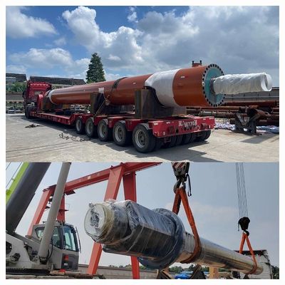 C45 cilindro hidráulico de aço personalizado / cilindros hidráulicos de grande dilatação ISO9001