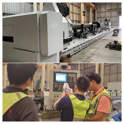 2 cabeças personalizadas Skiving e Roller Burning Machine com SIEMENS CNC