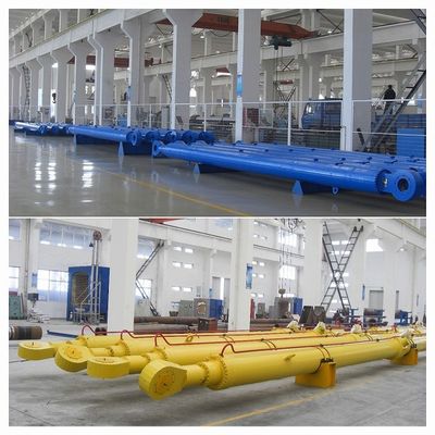 Portões de barragem cilindros hidráulicos elevadores com diâmetro de furo 450 mm